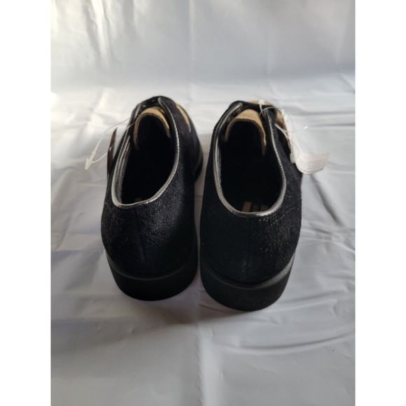 NWT Hush Puppies Big Boys 2.5M Leather Suede Black Taupe Dress Shoe Scotchguard - Picture 5 of 14